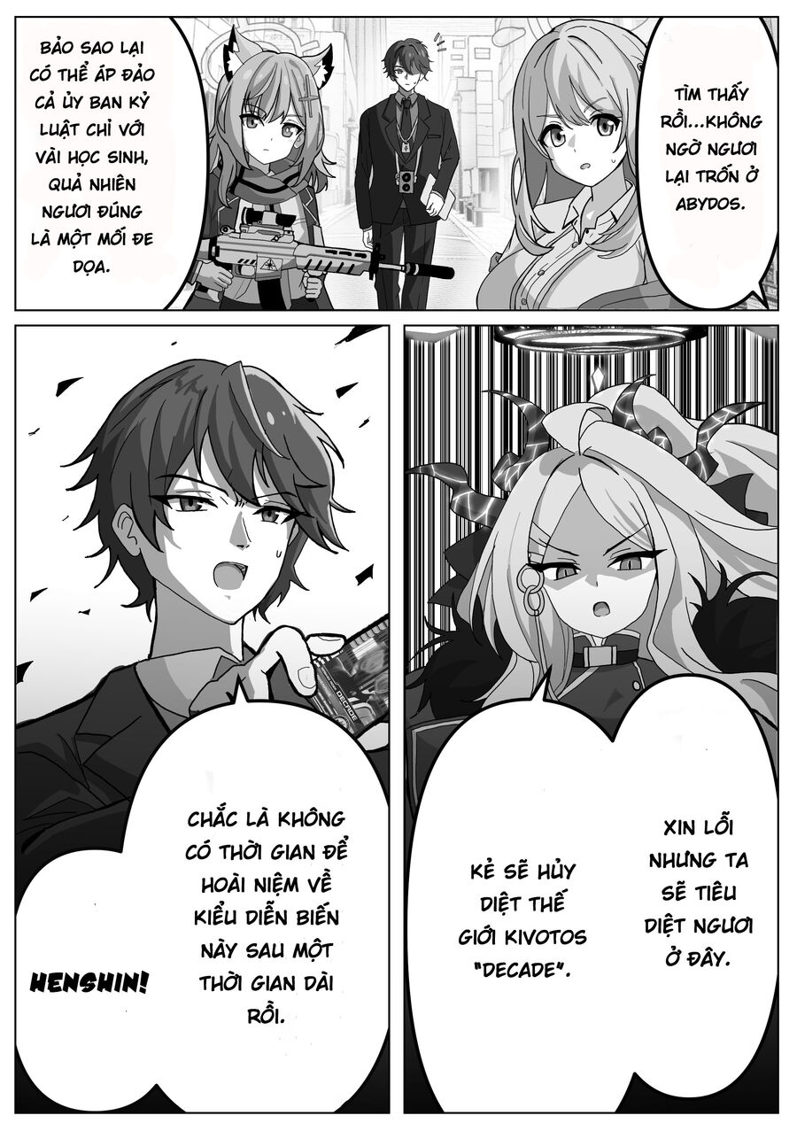 Blue Archive X Kamen Rider Decade - Câu Chuyện Về Thầy Giáo Schale Kadoya Tsukasa Chapter 4 - 3