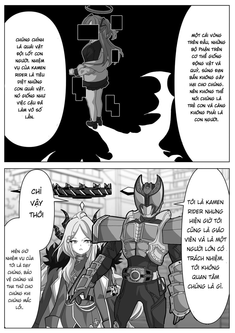 Blue Archive X Kamen Rider Decade - Câu Chuyện Về Thầy Giáo Schale Kadoya Tsukasa Chapter 7 - 5
