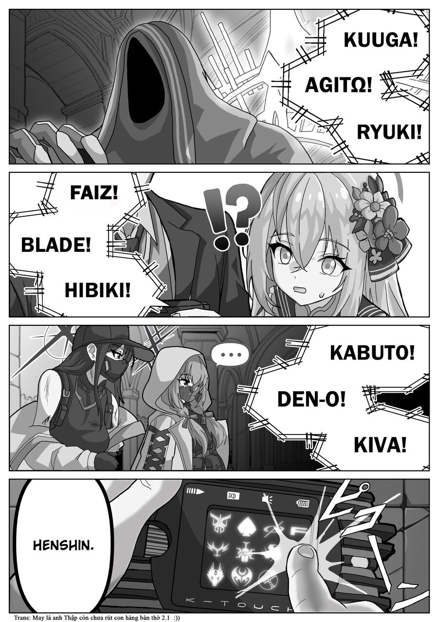 Blue Archive X Kamen Rider Decade - Câu Chuyện Về Thầy Giáo Schale Kadoya Tsukasa Chapter 8 - 2