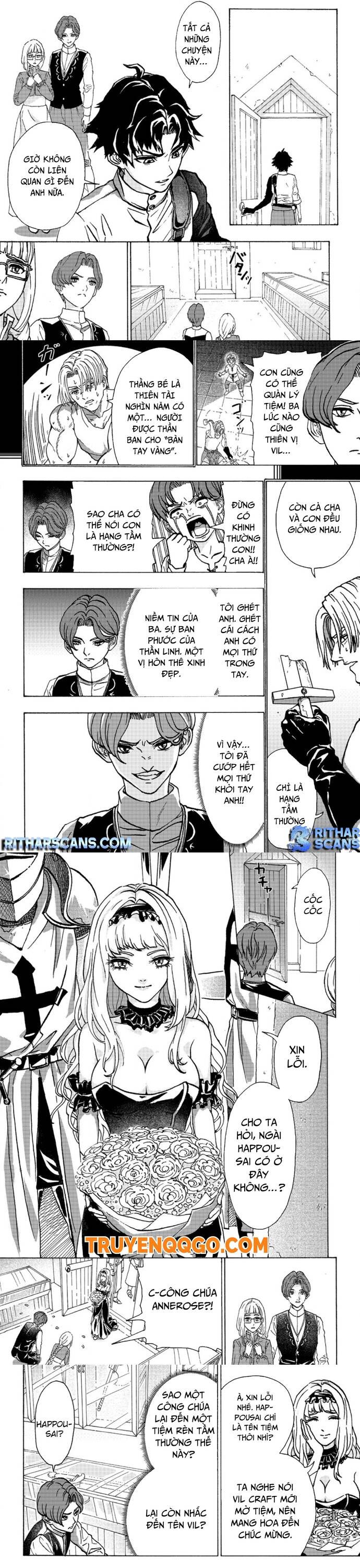 Thợ Rèn Bị Lưu Đày Dùng Kỹ Năng Gian Lận Để Rèn Huyền Thoại: Bị Vị Hôn Thê Đuổi Khỏi Cửa Tiệm, Nhưng Giờ Anh Ấy Hạnh Phúc Hơn Khi Được Tự Do Chế Tạo Chapter 1 - 5