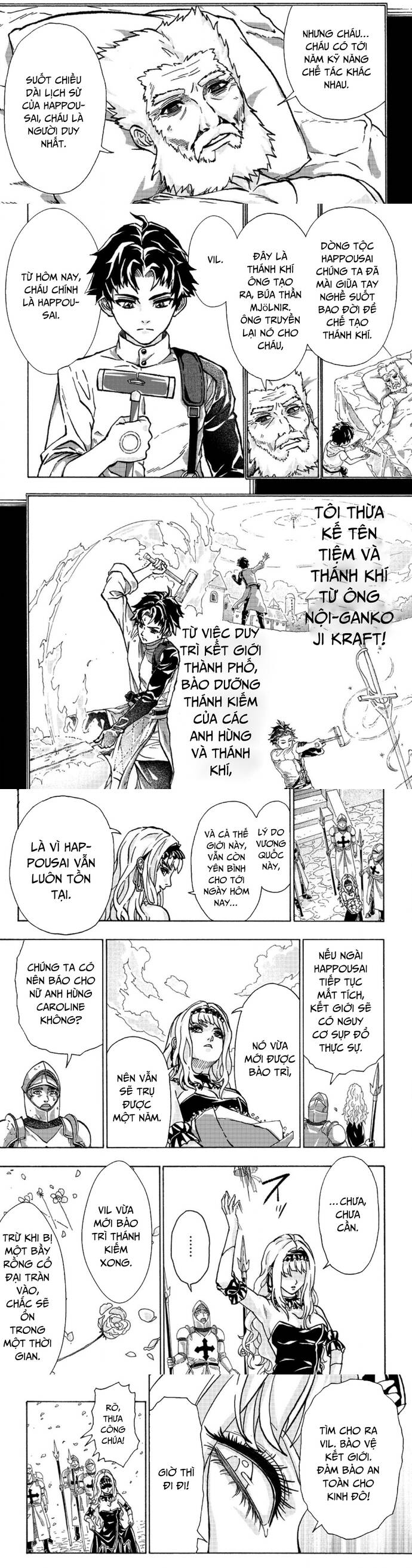 Thợ Rèn Bị Lưu Đày Dùng Kỹ Năng Gian Lận Để Rèn Huyền Thoại: Bị Vị Hôn Thê Đuổi Khỏi Cửa Tiệm, Nhưng Giờ Anh Ấy Hạnh Phúc Hơn Khi Được Tự Do Chế Tạo Chapter 1 - 9