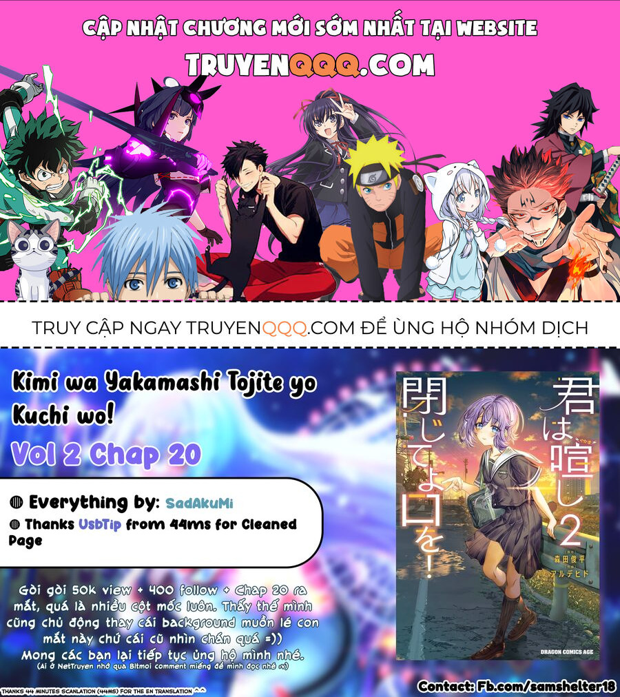 Cậu Ồn Ào Quá, Im Lặng Giùm Tớ Đi! Chapter 20 - 1