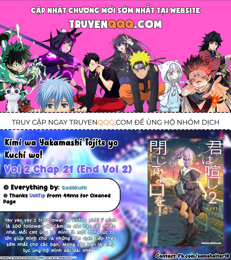 Cậu Ồn Ào Quá, Im Lặng Giùm Tớ Đi! Chapter 21 - 1