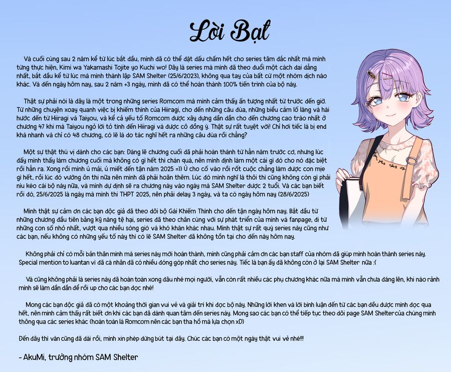 Cậu Ồn Ào Quá, Im Lặng Giùm Tớ Đi! Chapter 48 - 11