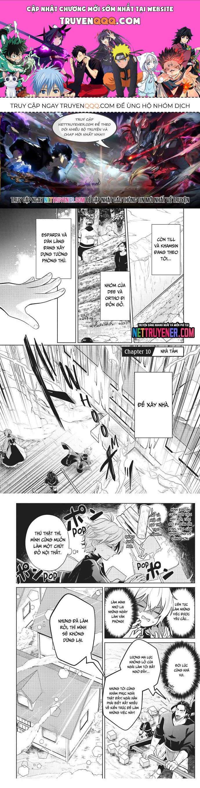Okiraku Ryoushu No Tanoshii Ryouchi Bouei Chapter 10 - 1