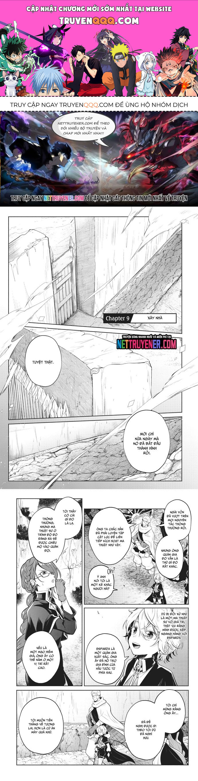 Okiraku Ryoushu No Tanoshii Ryouchi Bouei Chapter 9 - 1