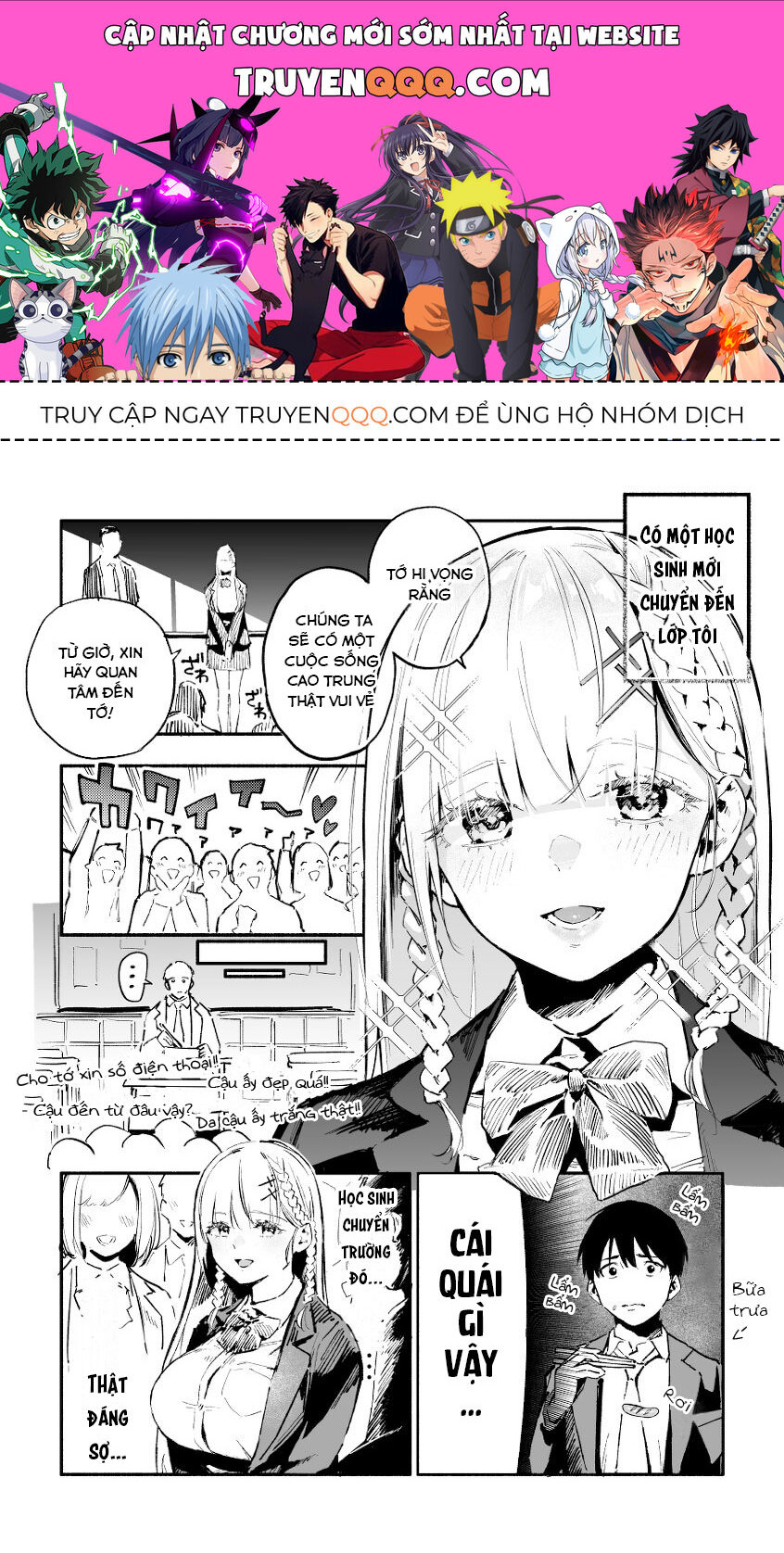 Nàng Thiên Thần Học Sinh Chuyển Trường Và Cậu Bạn Với Chứng Sợ Ngực Khủng Chapter 1 - 1