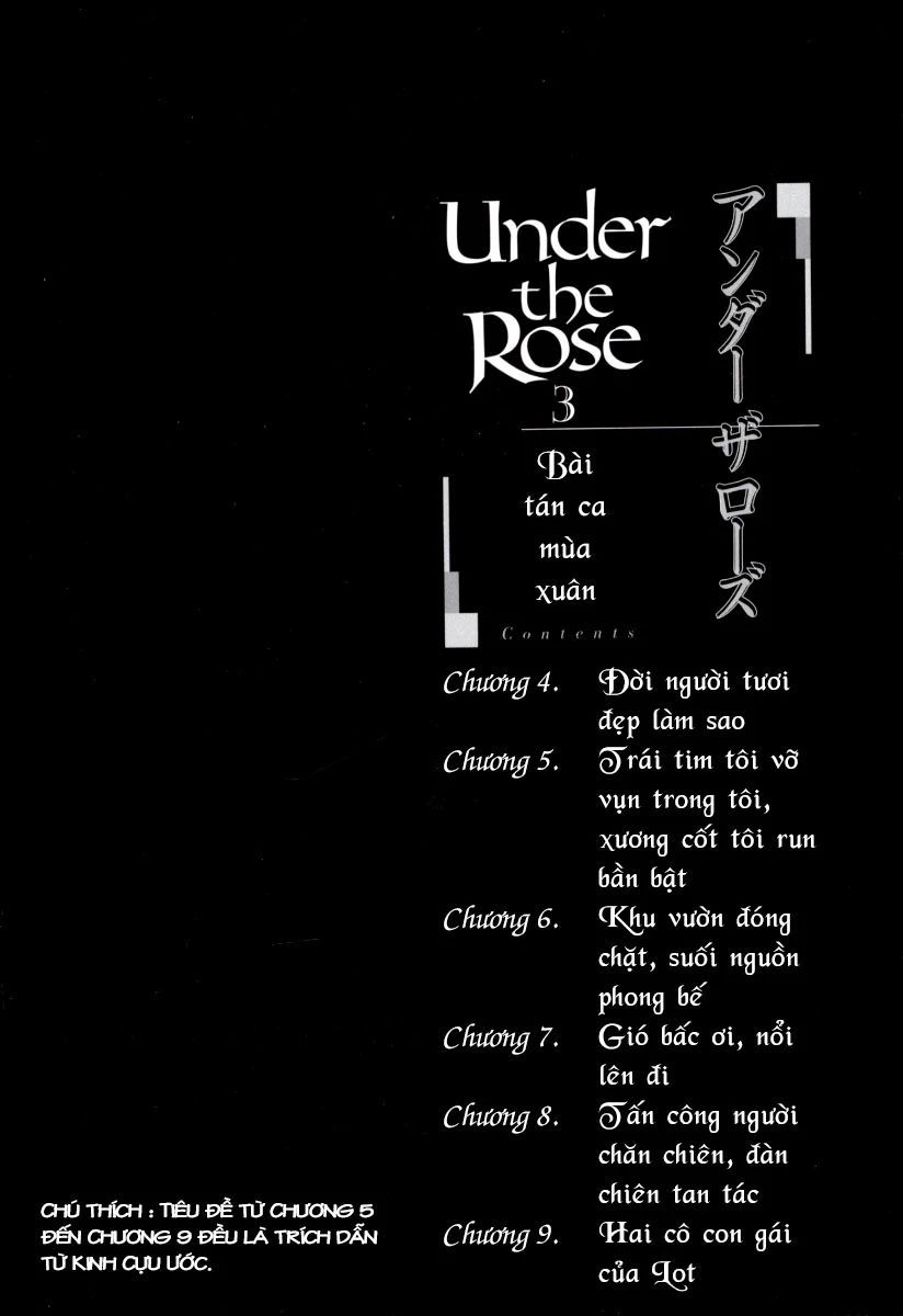 Under The Rose - Phần Truyện Mùa Xuân Chapter 4 - 5