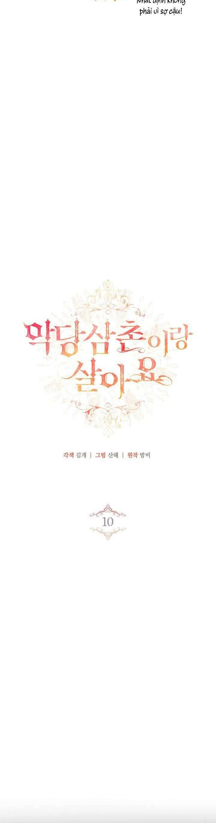 Tôi Sống Với Người Cậu Phản Diện Của Mình Chapter 10 - 10