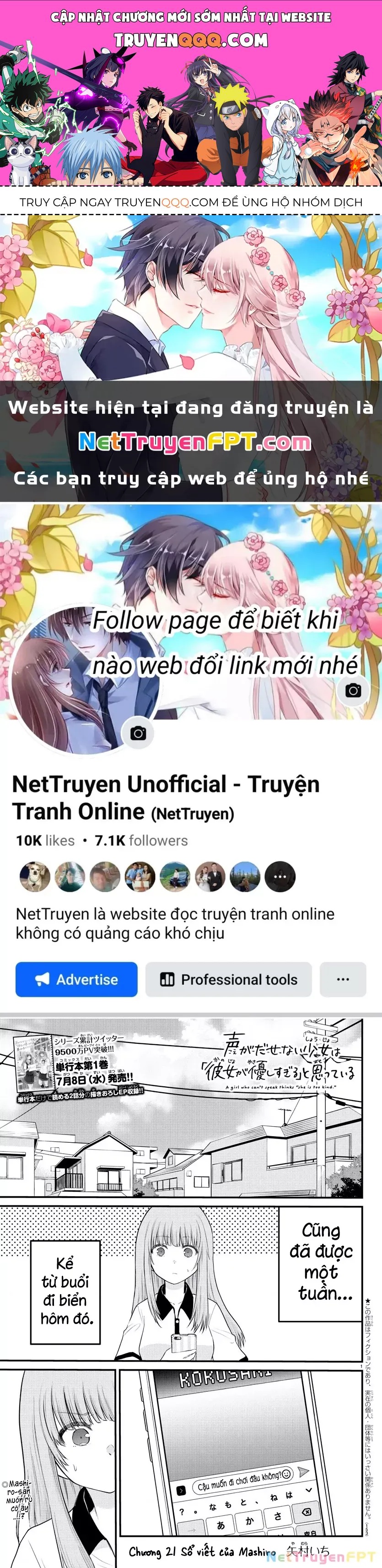 Cô Bạn Bị Mất Đi Giọng Nói Luôn Nghĩ Rằng Chapter 21 - 1