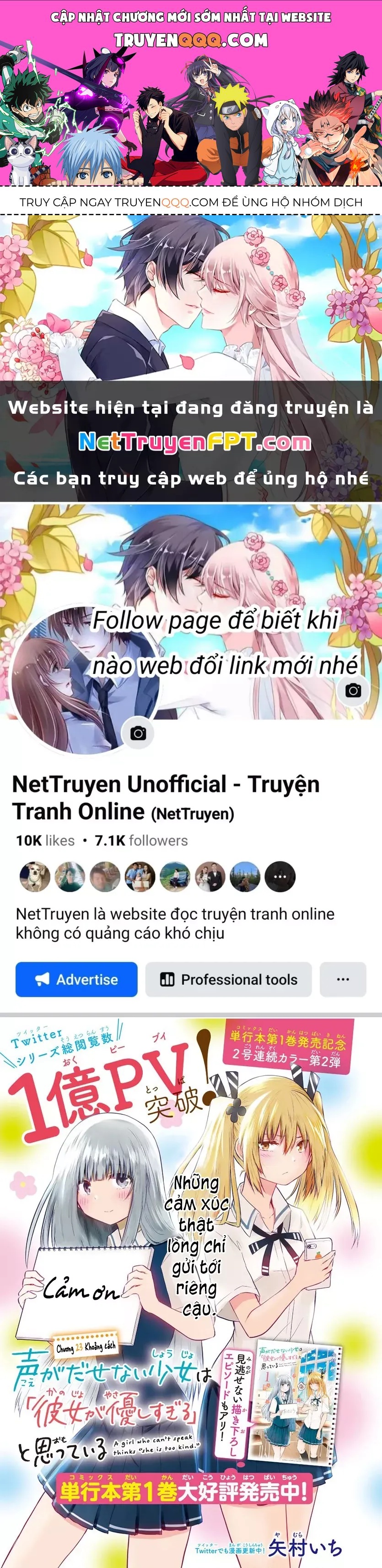 Cô Bạn Bị Mất Đi Giọng Nói Luôn Nghĩ Rằng Chapter 23 - 1