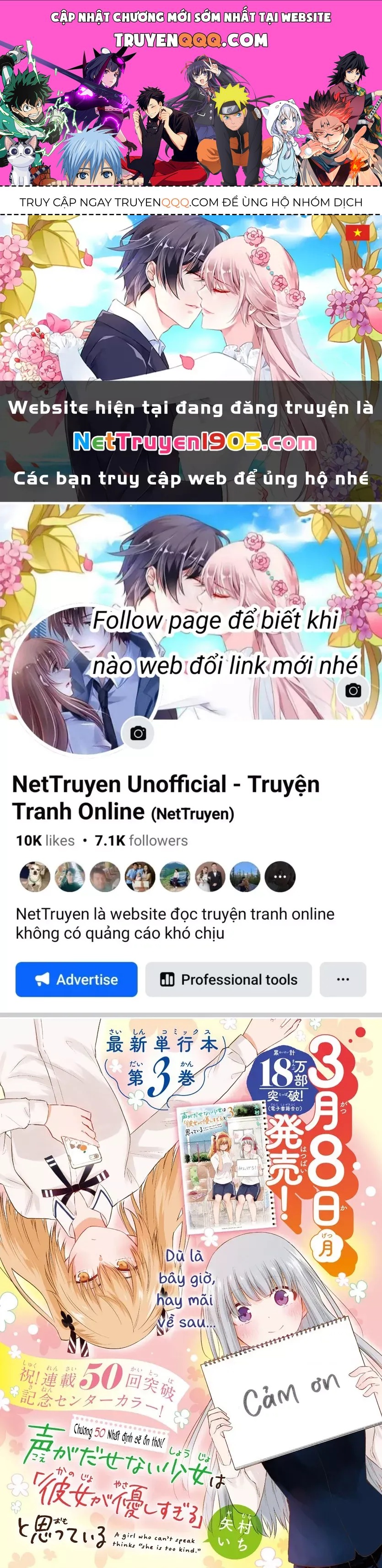 Cô Bạn Bị Mất Đi Giọng Nói Luôn Nghĩ Rằng Chapter 50 - 1