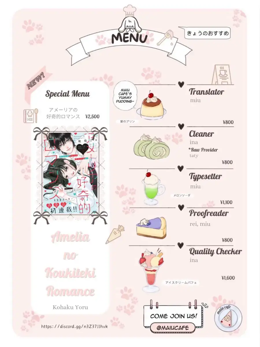 Chuyện Tình Kì Lạ Của Amelia Chapter 1 - 2