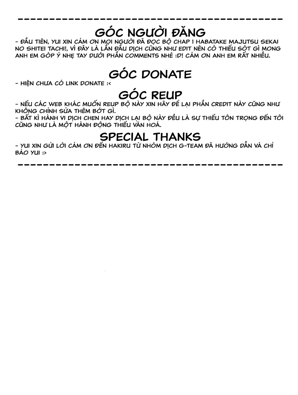 Habatake Majutsu Sekai No Shitei Tachi! Chapter 1 - 32