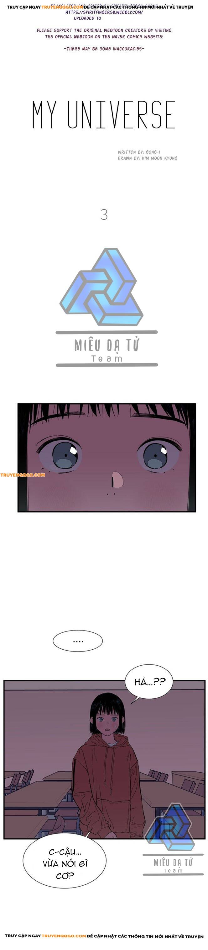 Hỡi Vũ Trụ Của Tôi Chapter 3 - 1