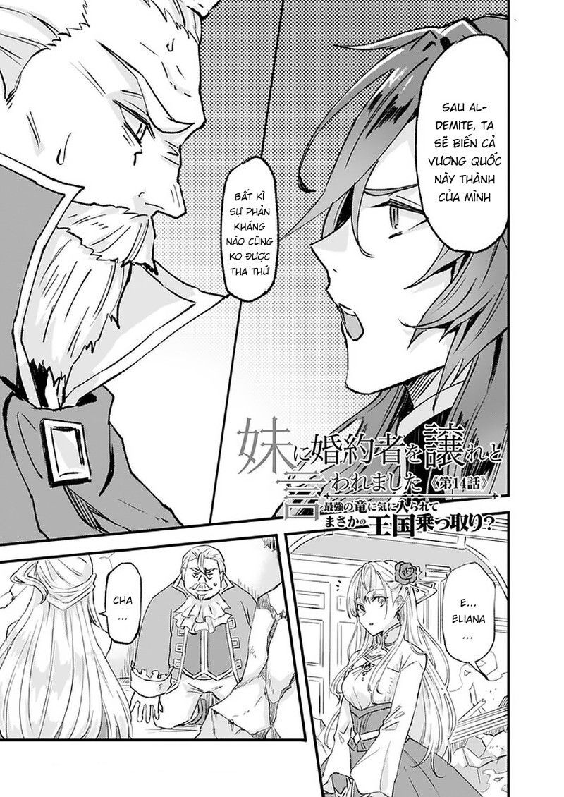 Imouto Ni Fiancee Wo Yuzure To Iwaremashita, Saikyou No Ryuu Ni Kiniirarete Masakano Okoku Nottori? Chapter 14.1 - 2