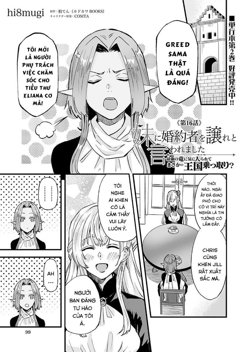 Imouto Ni Fiancee Wo Yuzure To Iwaremashita, Saikyou No Ryuu Ni Kiniirarete Masakano Okoku Nottori? Chapter 16.1 - 2