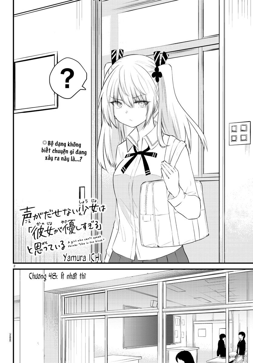 Koe Ga Dasenai Shoujo Wa "Kanojo Ga Yasashisugiru" To Omotte Iru Chapter 48 - 2