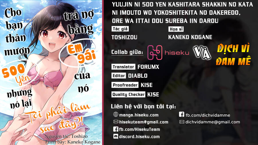 Yuujin Ni 500 Yen Kashitara Shakkin No Kata Ni Imouto Wo Yokoshitekita No Dakeredo, Ore Wa Ittai Dou Chapter 11 - 1