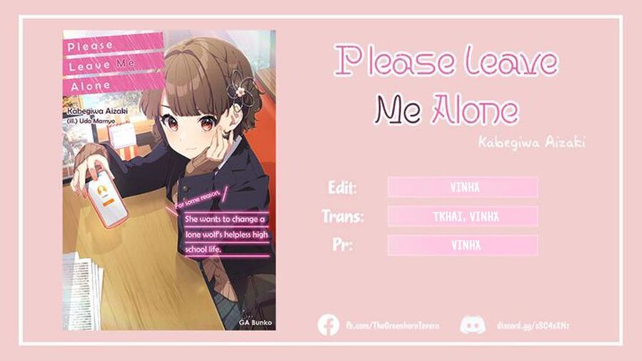 Please Leave Me Alone Chapter 3 - 1