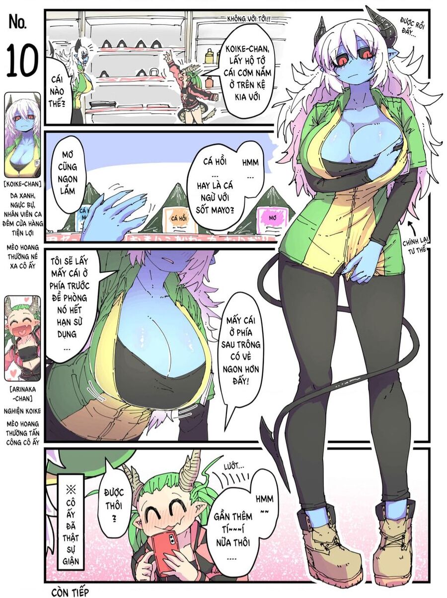 Cô Nàng Nhân Viên Da Xanh Ở Cửa Hàng Tiện Lợi Và Bạn Của Cô Ấy Chapter 10 - 1
