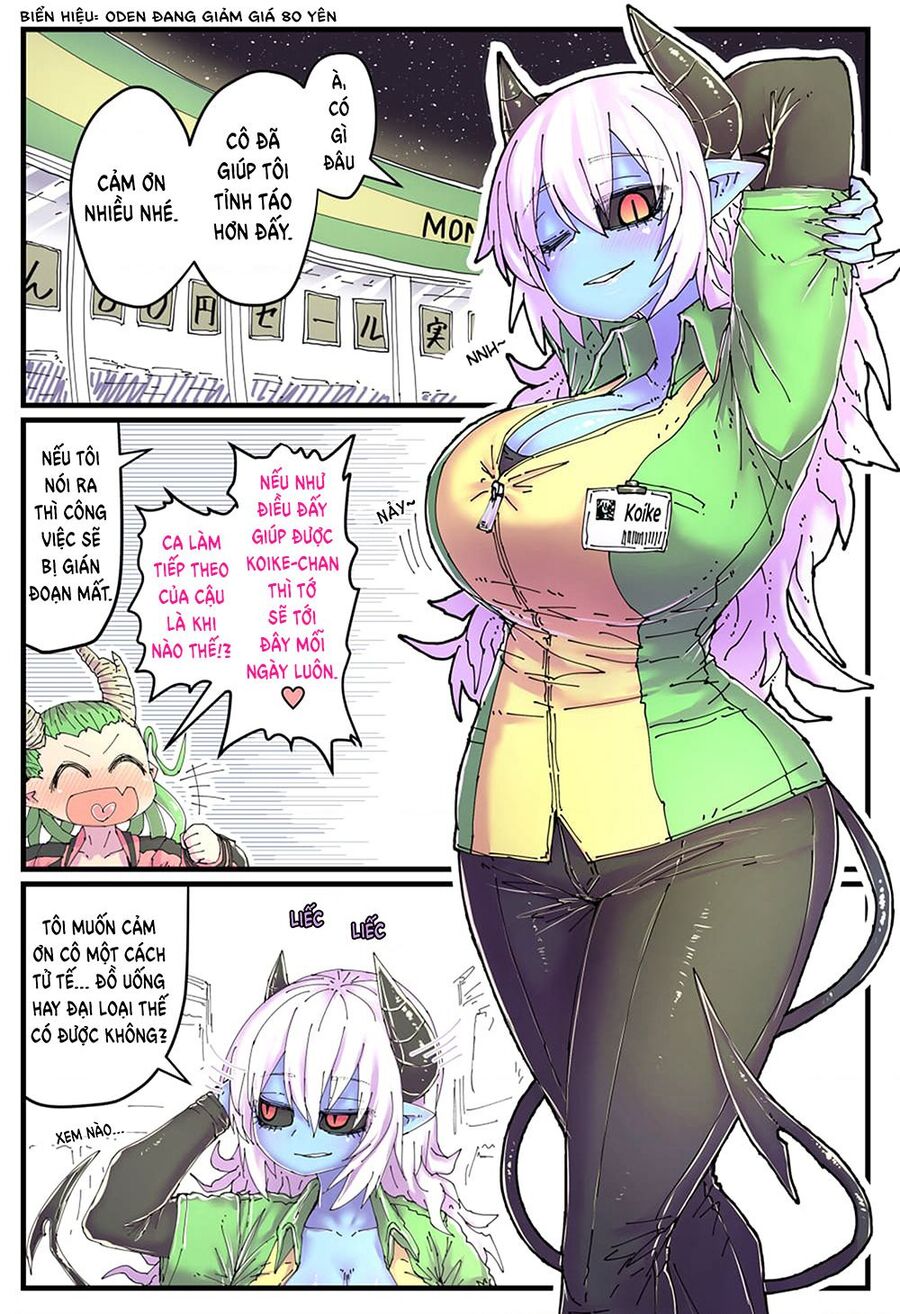 Cô Nàng Nhân Viên Da Xanh Ở Cửa Hàng Tiện Lợi Và Bạn Của Cô Ấy Chapter 3 - 1