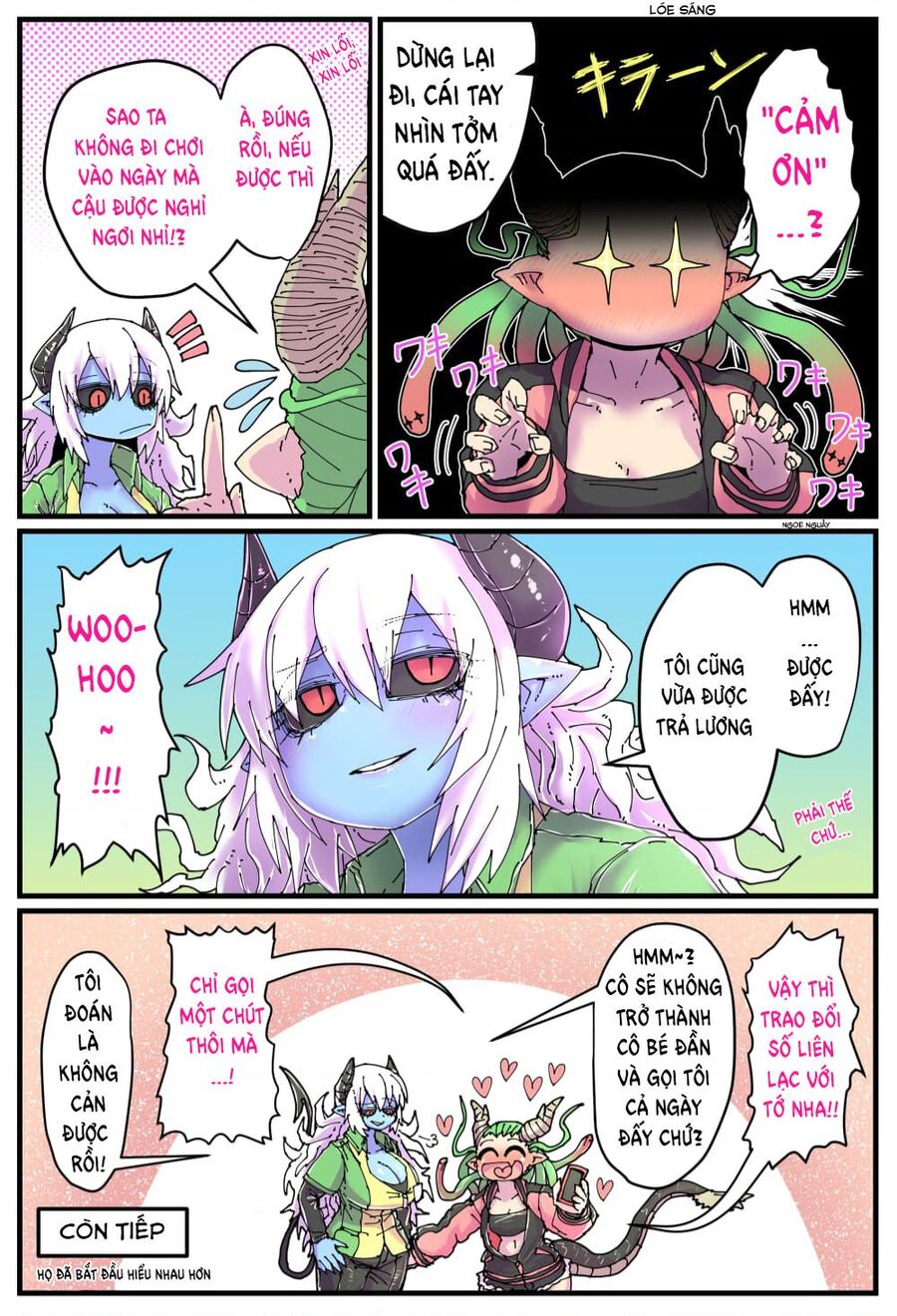 Cô Nàng Nhân Viên Da Xanh Ở Cửa Hàng Tiện Lợi Và Bạn Của Cô Ấy Chapter 3 - 2