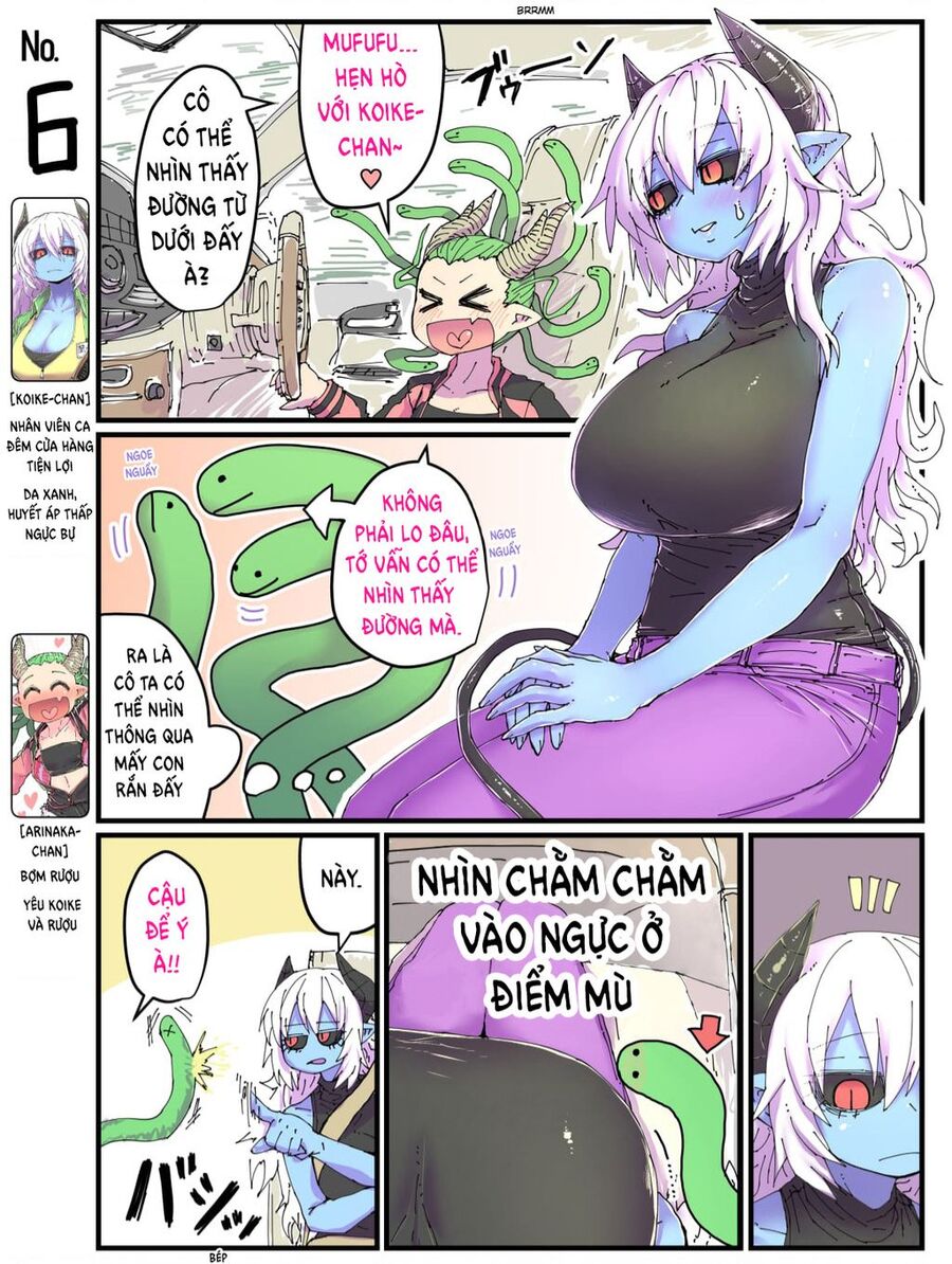 Cô Nàng Nhân Viên Da Xanh Ở Cửa Hàng Tiện Lợi Và Bạn Của Cô Ấy Chapter 6 - 1