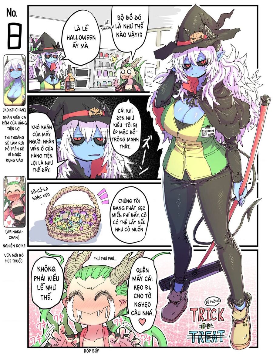 Cô Nàng Nhân Viên Da Xanh Ở Cửa Hàng Tiện Lợi Và Bạn Của Cô Ấy Chapter 8 - 1