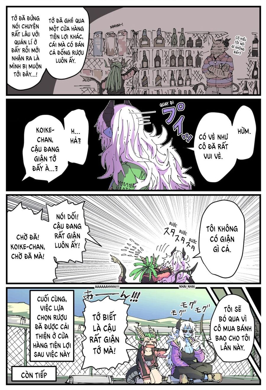 Cô Nàng Nhân Viên Da Xanh Ở Cửa Hàng Tiện Lợi Và Bạn Của Cô Ấy Chapter 9 - 2