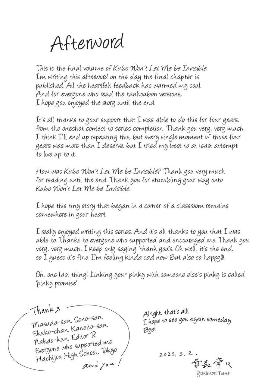 Kubo-San Wa Boku (Mobu) Wo Yurusanai Chapter 144.5 - 7